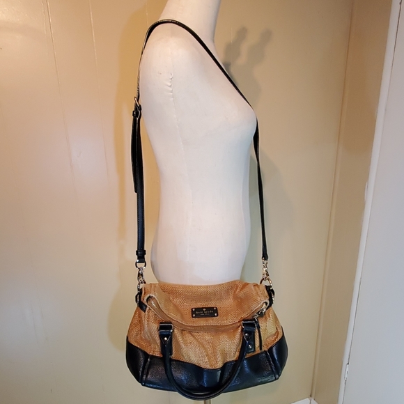Kate Spade Sloan Leather & Weaved Shoulder Bag - Picture 1 of 8